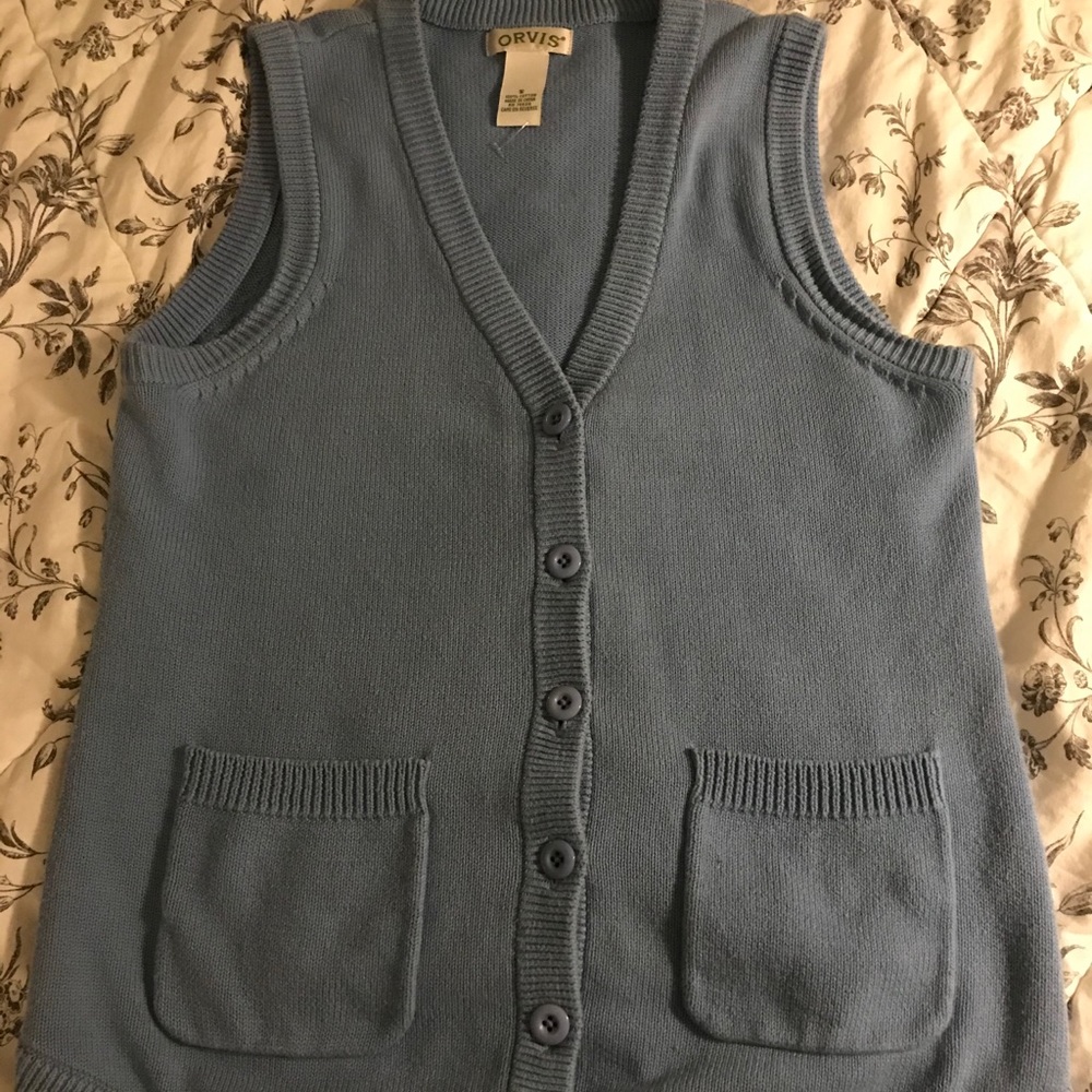 Orvis cotton vest size small  like new